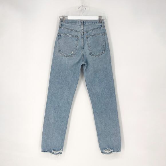 AGOLDE 90s Pinch Waist Soundwave High Rise Straight Jeans Women’s Size 25 Cotton - Picture 7 of 7